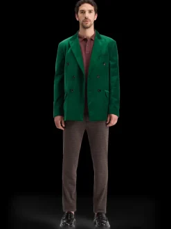 New DOUBLE-BREASTED VELVET PARTY BLAZER Blazers & Waistcoats