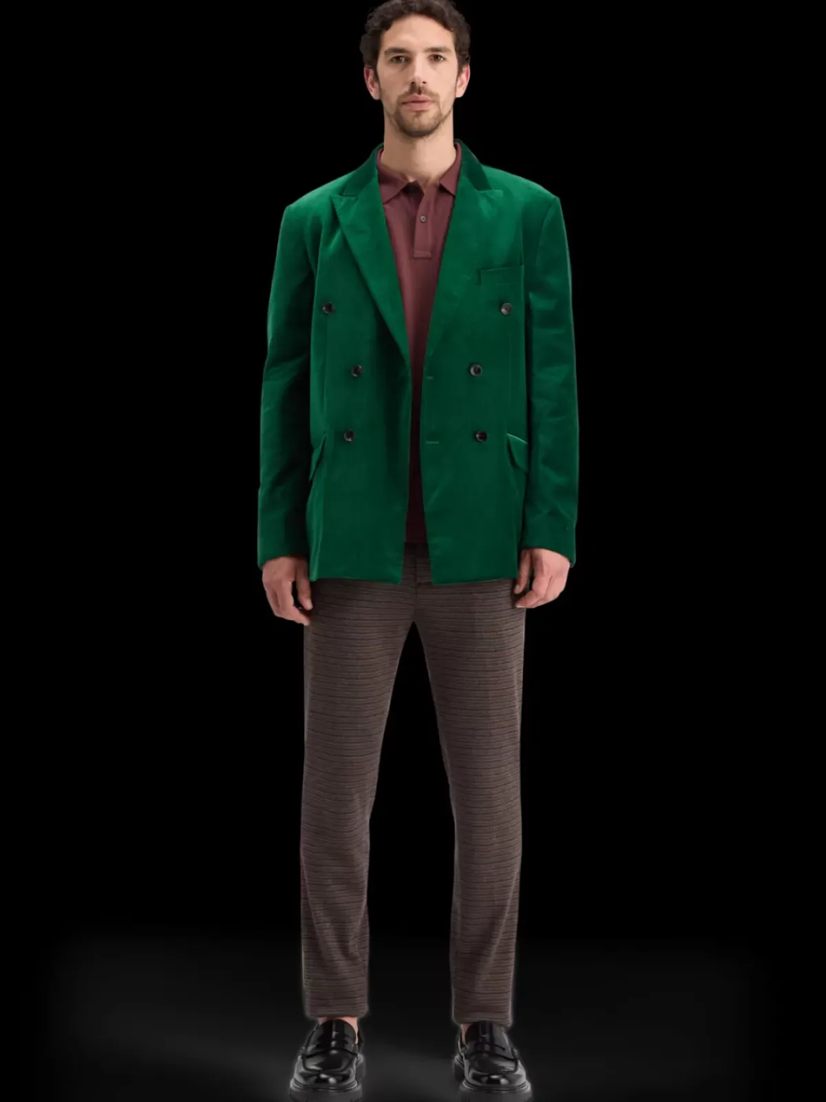 New DOUBLE-BREASTED VELVET PARTY BLAZER Blazers & Waistcoats