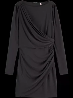 Outlet DRAPED LONG SLEEVE DRESS Women Dresses & Jumpsuits