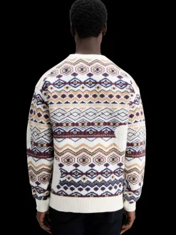 Hot Dropped shoulder jacquard all over Knitwear