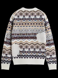Hot Dropped shoulder jacquard all over Knitwear