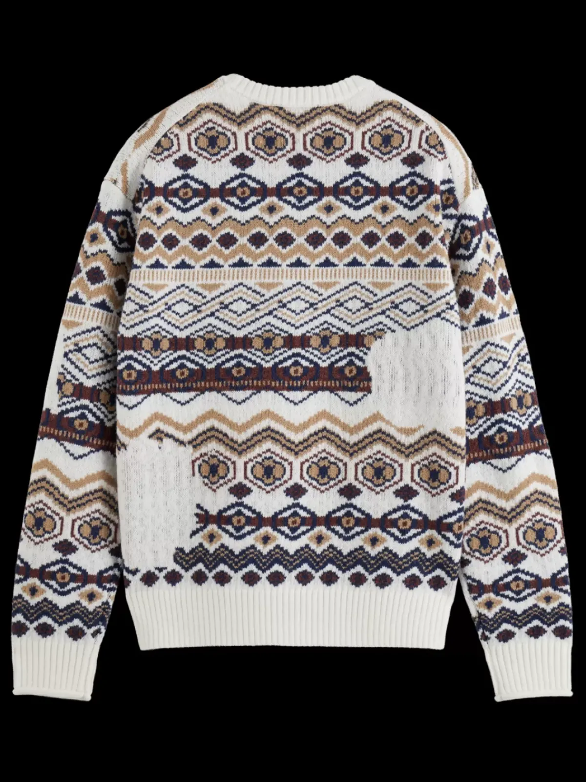 Hot Dropped shoulder jacquard all over Knitwear