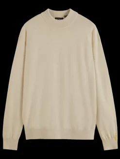Fashion DROPPED SHOULDER MOCK NECK SWEATER Knitwear