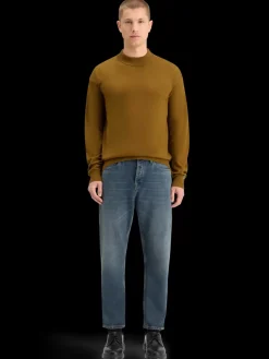 Fashion DROPPED SHOULDER MOCK NECK SWEATER Knitwear