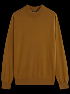 Fashion DROPPED SHOULDER MOCK NECK SWEATER Knitwear