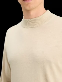 Fashion DROPPED SHOULDER MOCK NECK SWEATER Knitwear