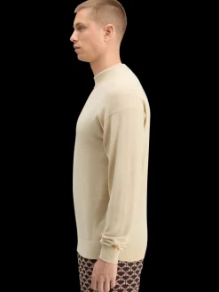 Fashion DROPPED SHOULDER MOCK NECK SWEATER Knitwear