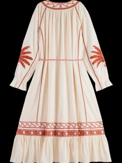 Sale EMBROIDERED MAXI DRESS Women Dresses & Jumpsuits