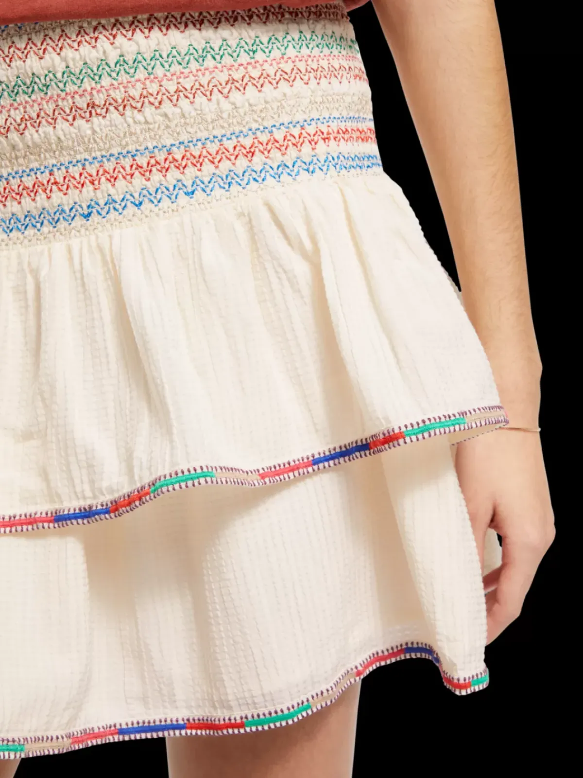 Sale EMBROIDERED MINI SKIRT Women Skirts & Shorts