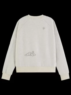 Fashion EMBROIDERED RAGLAN RELAXED FIT SWEATSHIRT Kids Sweatshirts & Hoodies