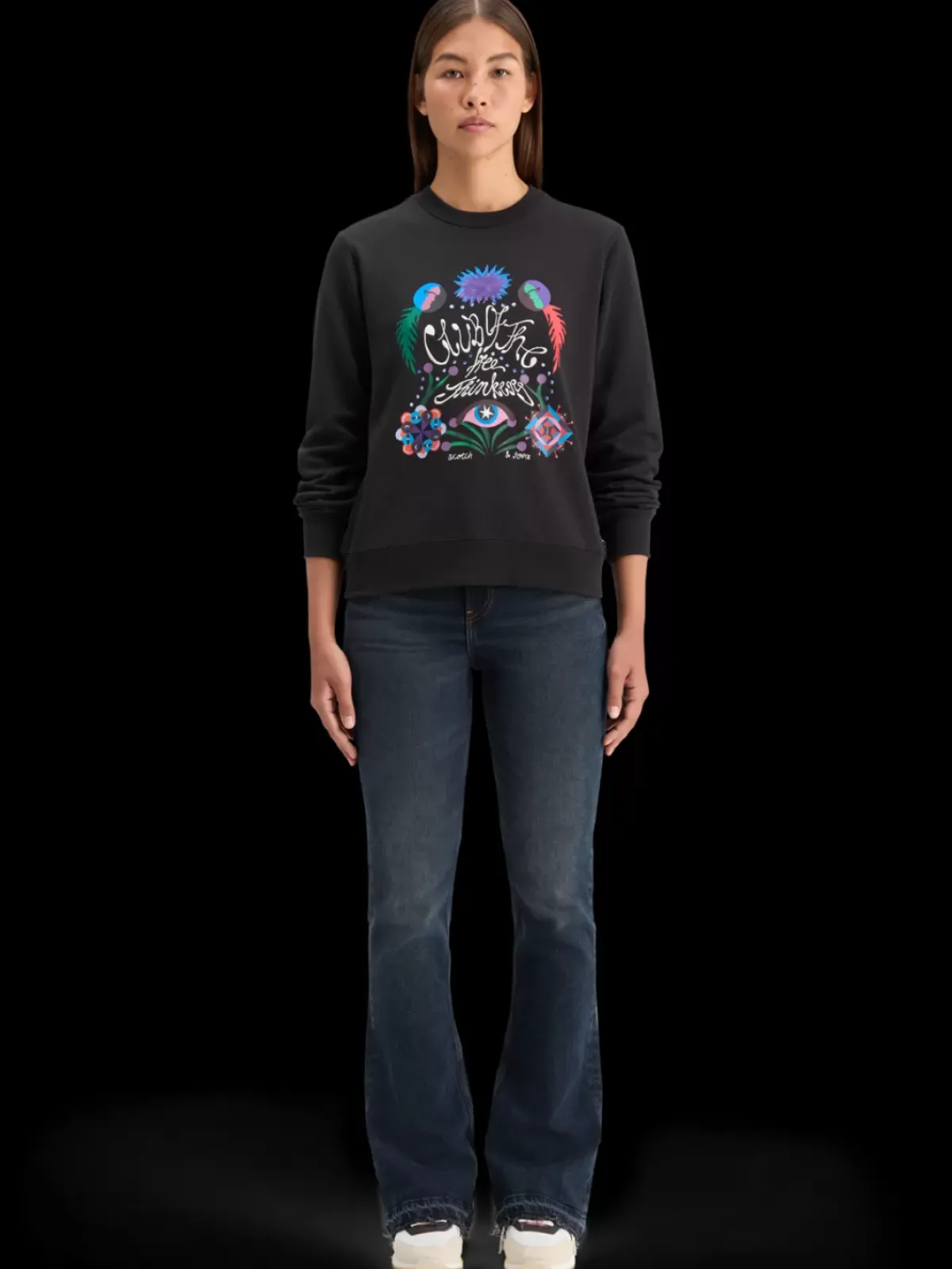 New EMBROIDERED REGULAR FIT SWEATSHIRT Women Sweatshirts & Hoodies