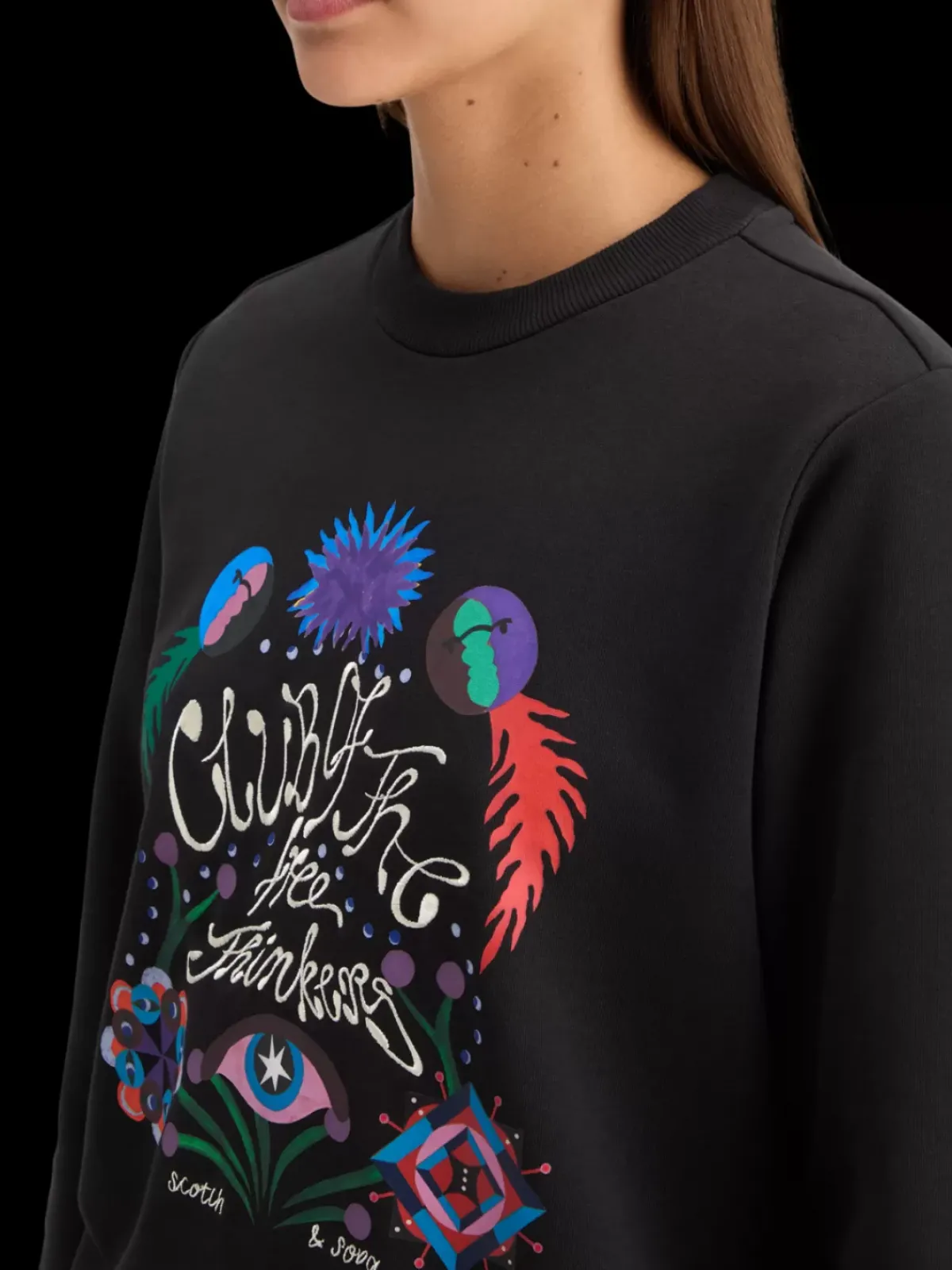 New EMBROIDERED REGULAR FIT SWEATSHIRT Women Sweatshirts & Hoodies
