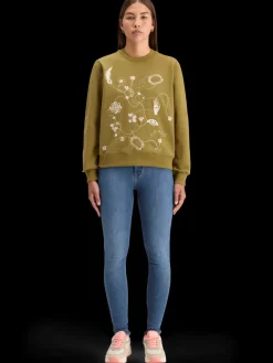 New EMBROIDERED REGULAR FIT SWEATSHIRT Women Sweatshirts & Hoodies