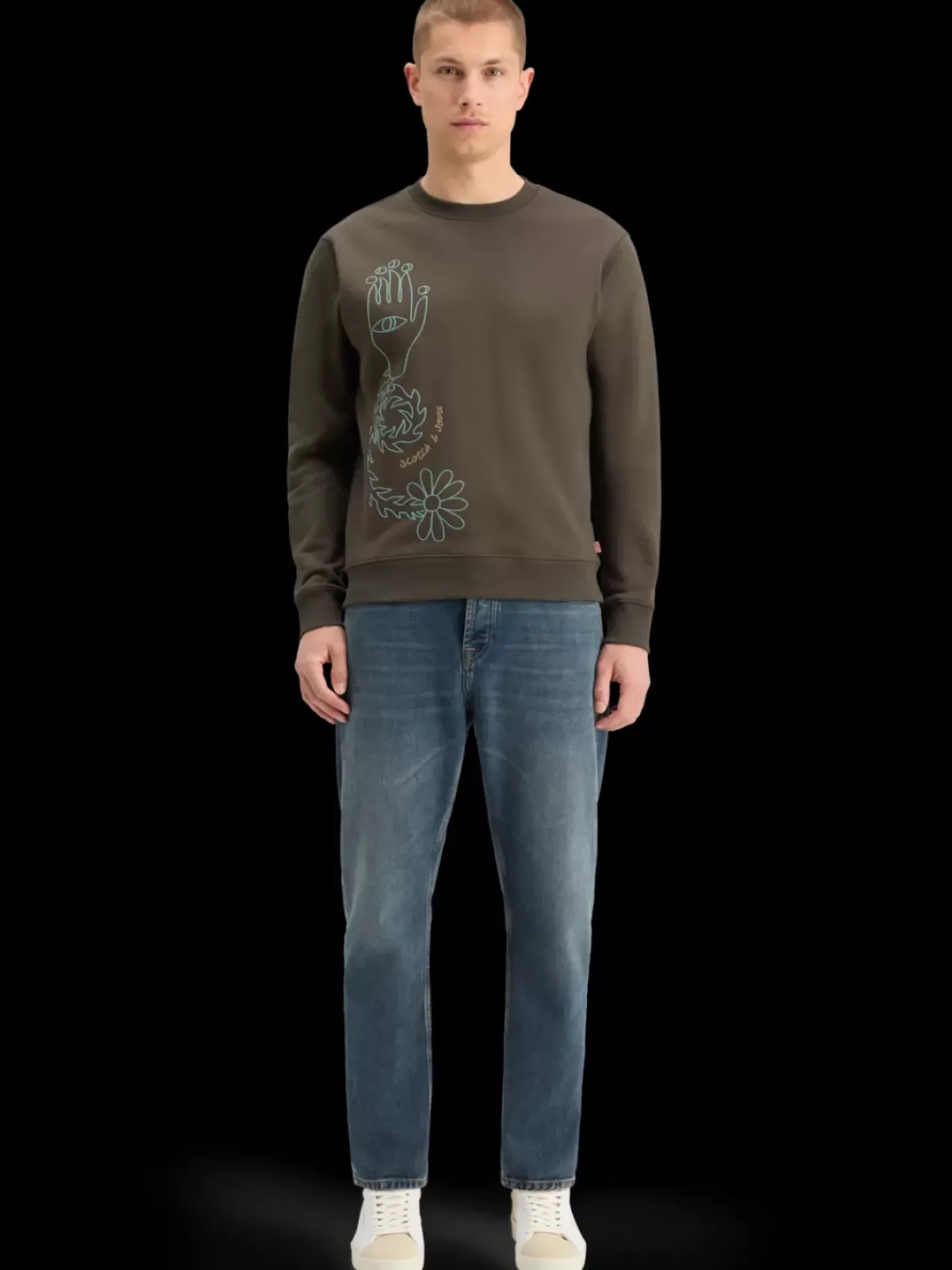 Discount EMBROIDERY SWEATSHIRT Sweatshirts & Hoodies