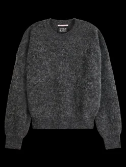 Discount Essential FUZZY CREW NECK PULLOVER Women Knitwear|Essentials