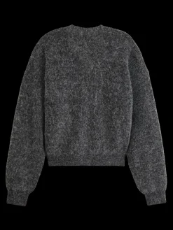 New Essential FUZZY RELAXED CARDIGAN Women Knitwear|Essentials