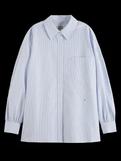 Clearance Essential girlfriend oxford stripes shirt Women Blouses & Shirts|Essentials