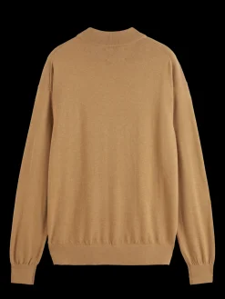 Sale Essential Relaxed fit wool blend mock neck sweater Knitwear|Essentials