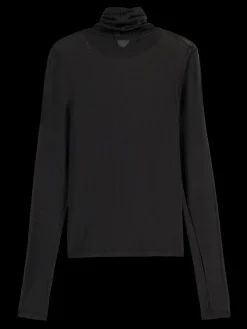 Sale Essential ROLL UP NECK LONG SLEEVE T-SHIRT Women Sweatshirts & Hoodies|Essentials