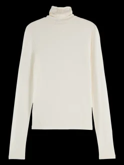 Sale Essential ROLL UP NECK LONG SLEEVE T-SHIRT Women Sweatshirts & Hoodies|Essentials