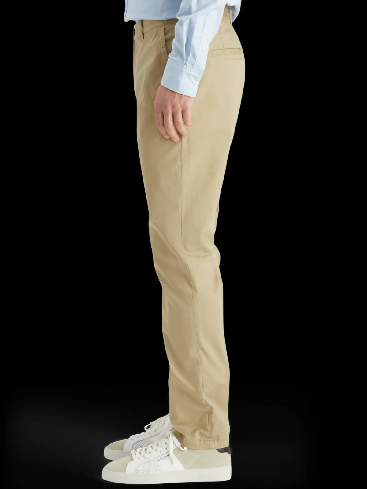 Fashion Essential Stuart - Cotton-blend twill chino Pants|Essentials
