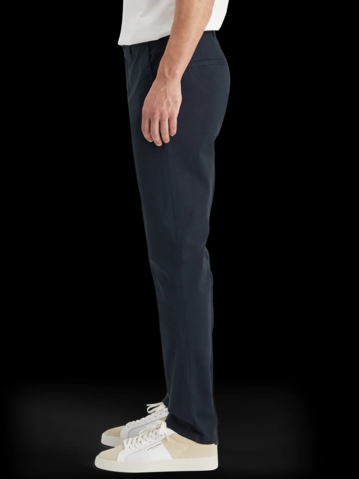 Fashion Essential Stuart - Cotton-blend twill chino Pants|Essentials