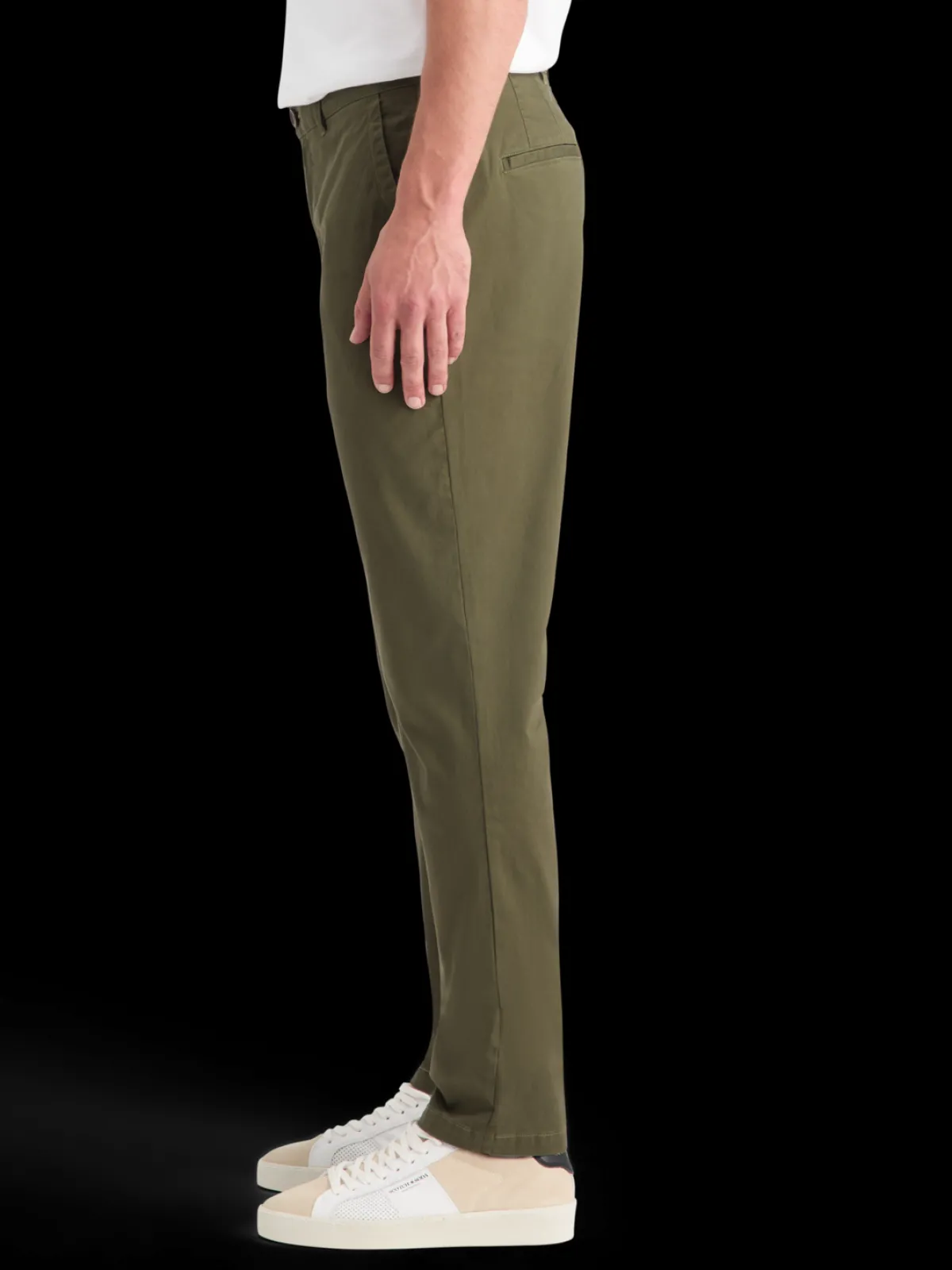 Fashion Essential Stuart - Cotton-blend twill chino Pants|Essentials