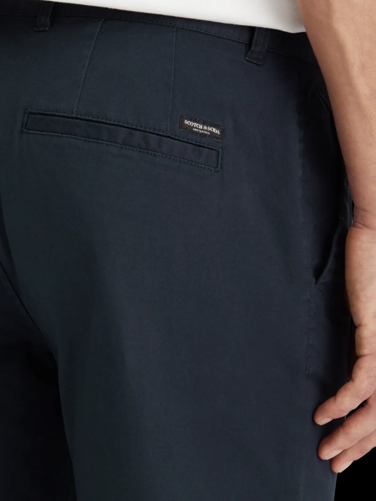 Fashion Essential Stuart - Cotton-blend twill chino Pants|Essentials