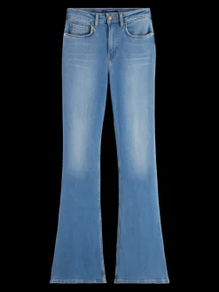 Outlet Essential THE CHARM FLARED JEANS  BLUE SCENE Women Jeans|Essentials