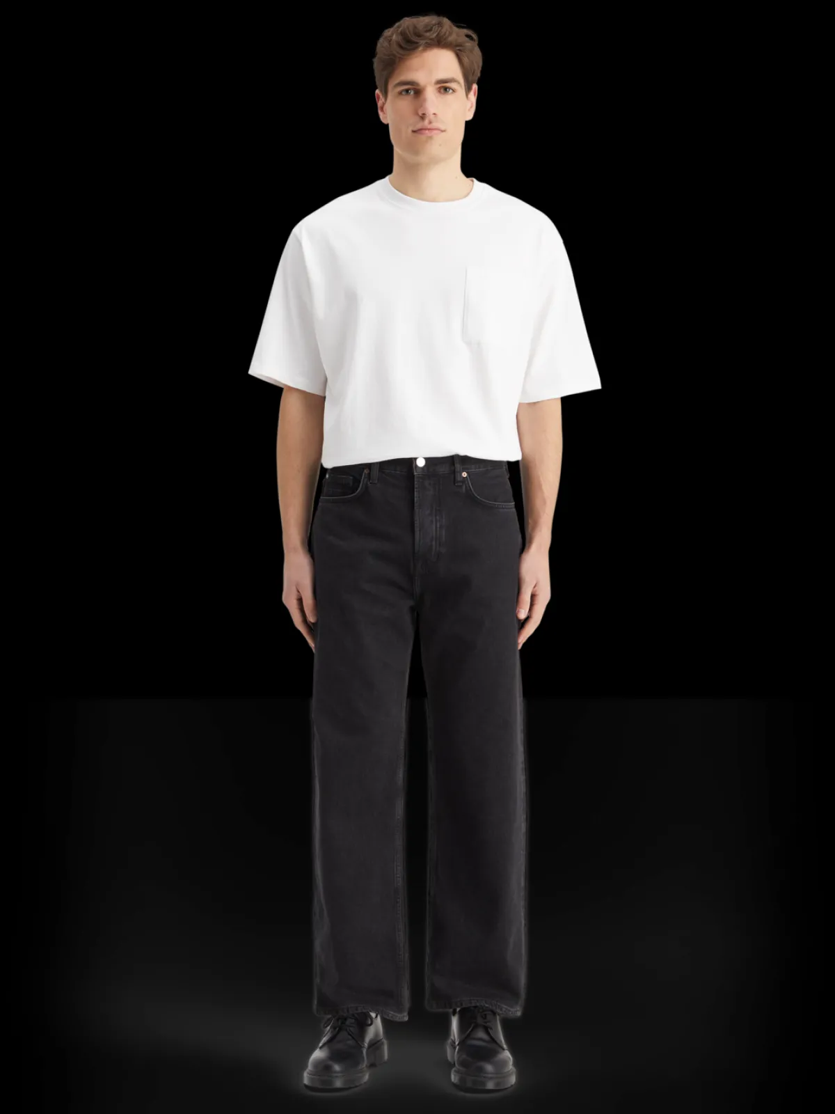 Sale Essential The pitch loose fit jeans - Black Buzz Jeans|Essentials