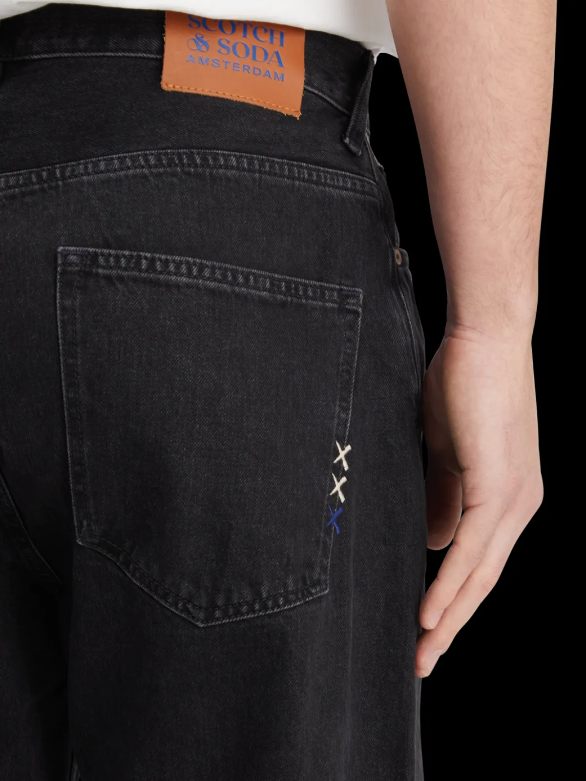 Sale Essential The pitch loose fit jeans - Black Buzz Jeans|Essentials