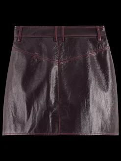 Hot FAUX LEATHER MINI SKIRT Women Skirts & Shorts