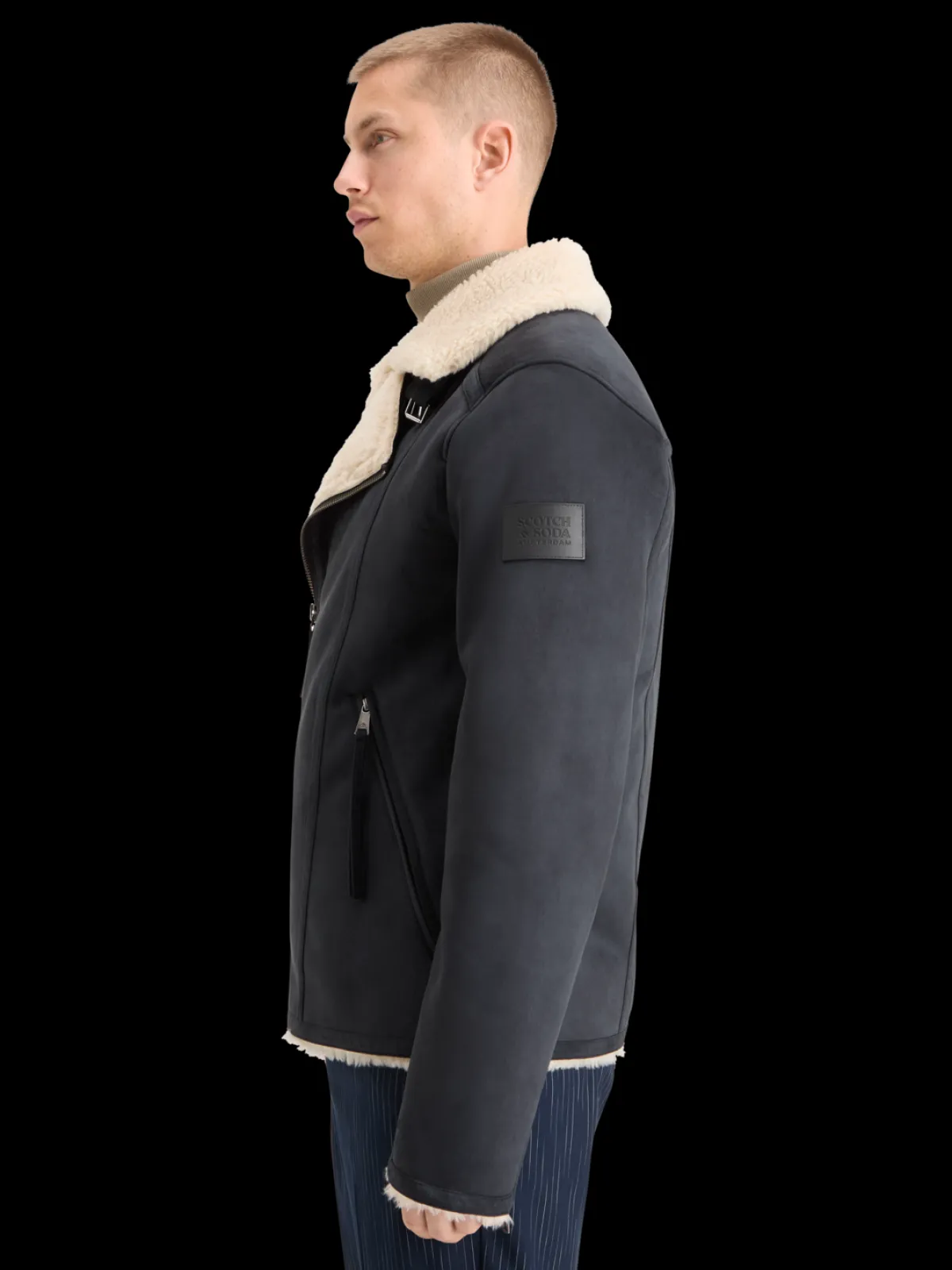 Hot FAUX SHEERLING JACKET Jackets & Coats