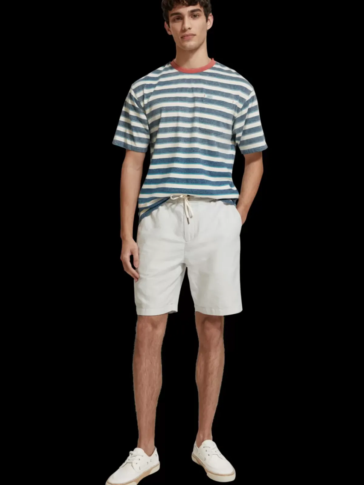Hot Fave- cotton/linen twill bermuda Shorts