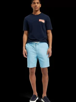Hot Fave- cotton/linen twill bermuda Shorts