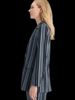 Online Fitted double breasted striped blazer Women Blazers