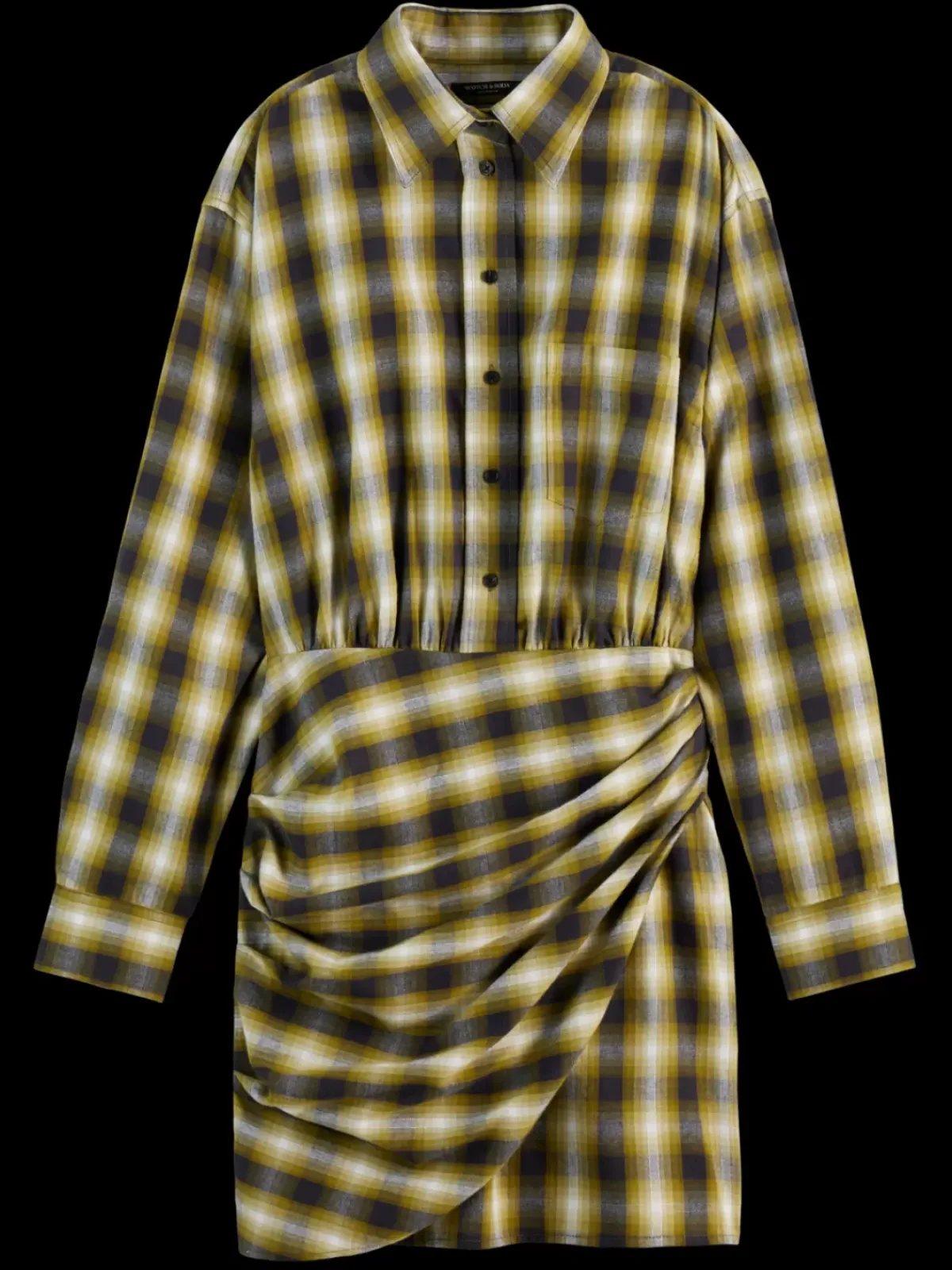 Sale FLANNEL MINI WRAP DRESS Women Dresses & Jumpsuits