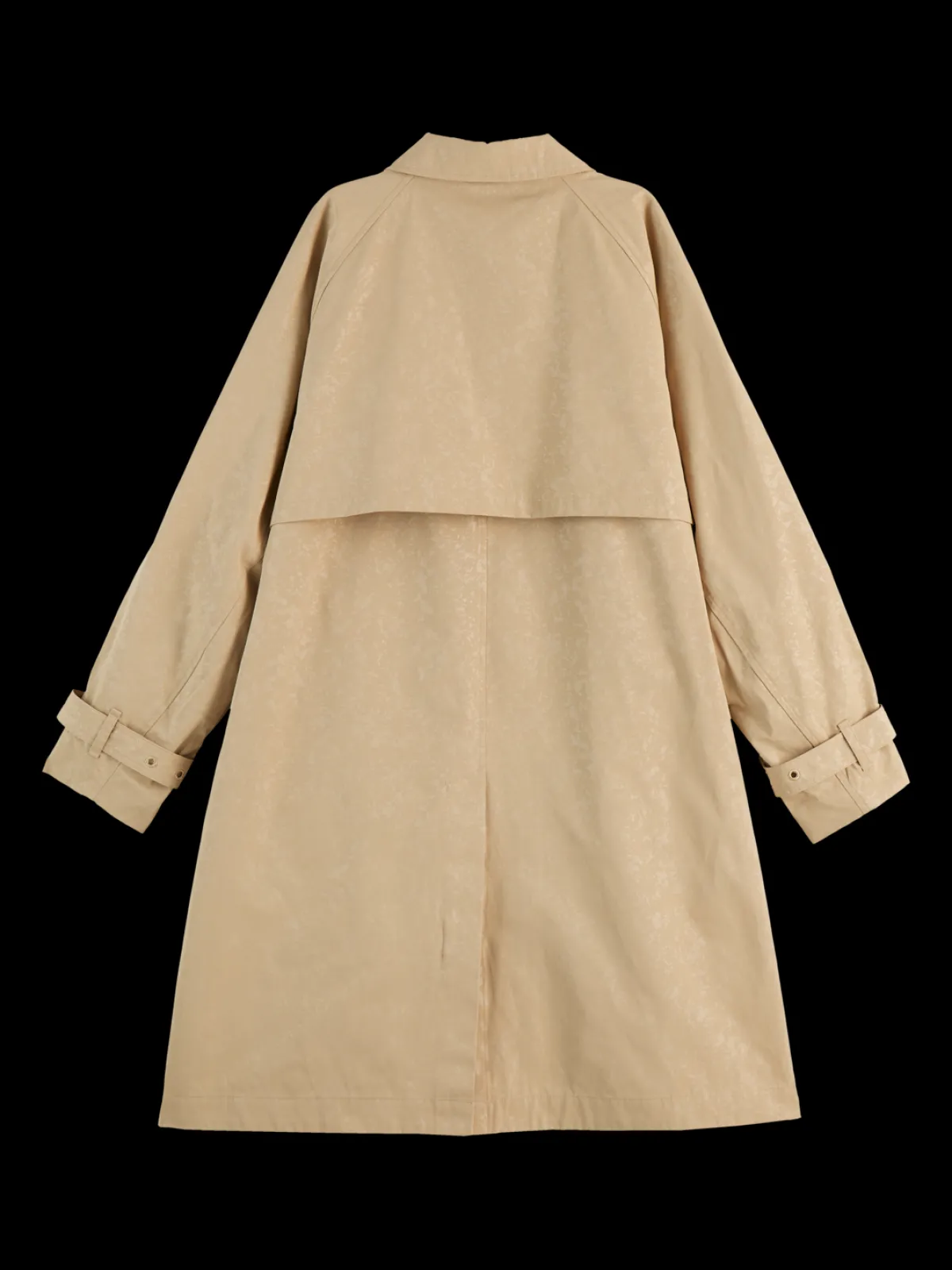 Clearance Floral embossed cotton blend carcoat Women Jackets & Coats