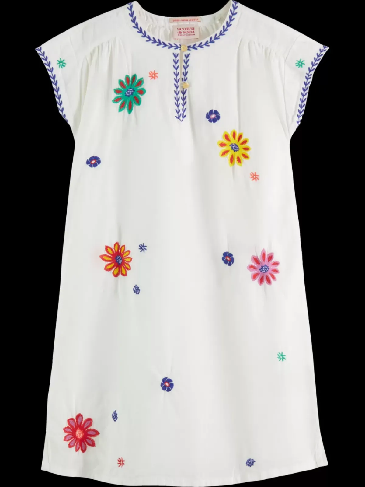 Best Flower embroidered kaftan dress Kids Dresses & Jumpsuits