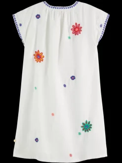 Best Flower embroidered kaftan dress Kids Dresses & Jumpsuits