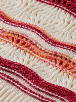 Outlet FLUFFY MULTI-STRIPE PULLOVER Kids Knitwear