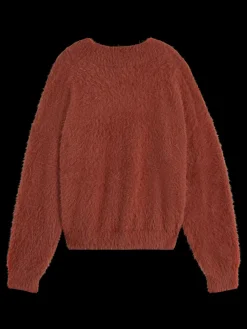 Best FLUFFY V-NECK RELAXED PULLOVER Women Knitwear