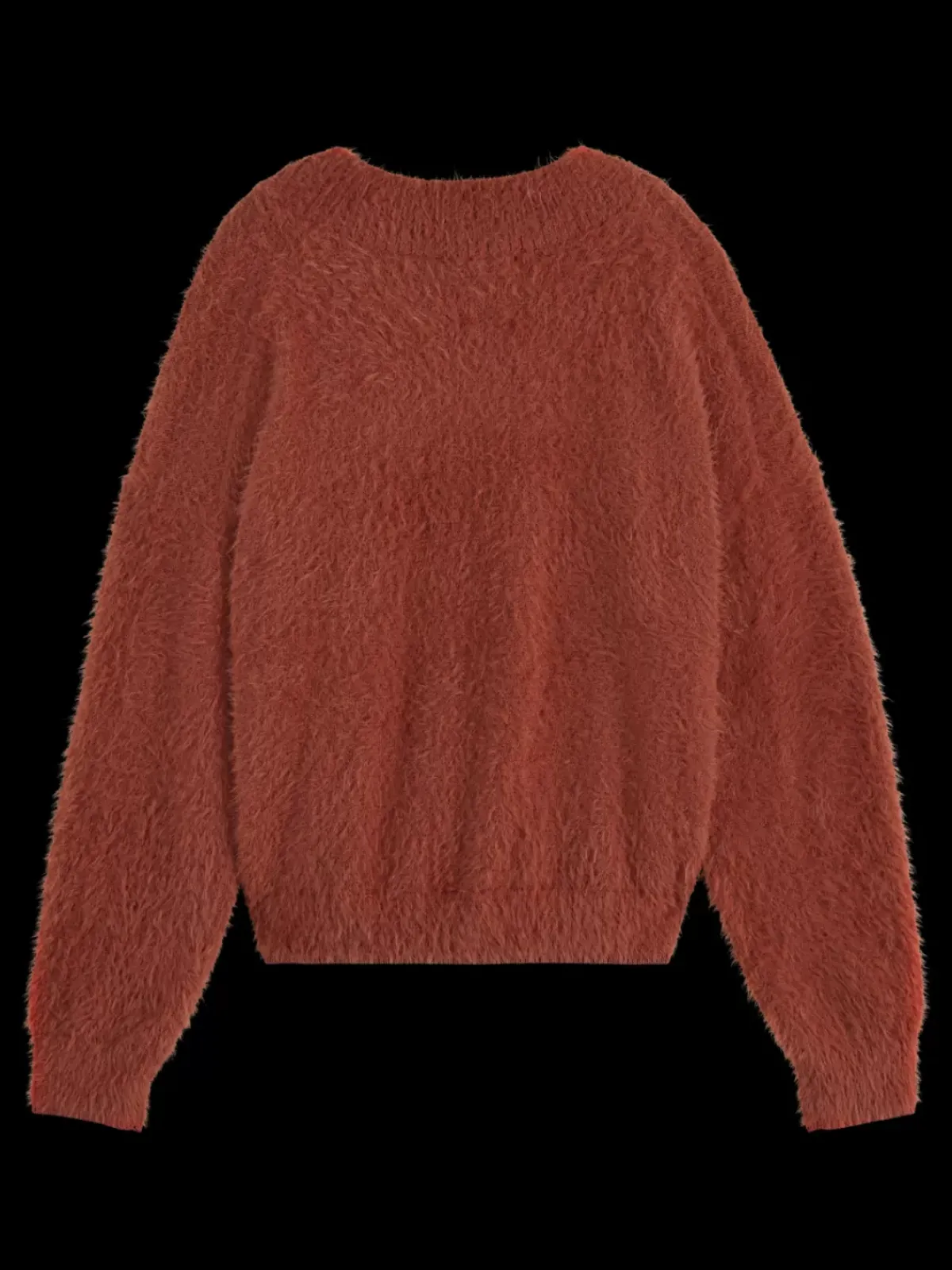 Best FLUFFY V-NECK RELAXED PULLOVER Women Knitwear