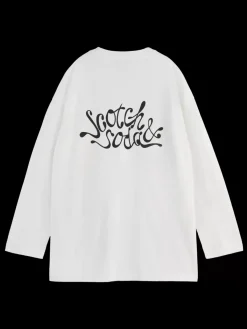 Clearance FRONT BACK ARTWORK OVERSIZED LONG SLEEVE T-SHIRT Women Sweatshirts & Hoodies