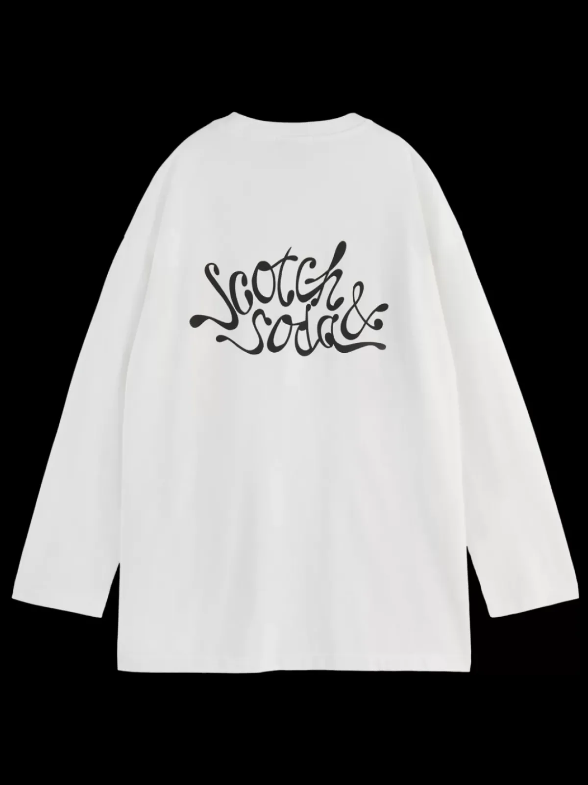 Clearance FRONT BACK ARTWORK OVERSIZED LONG SLEEVE T-SHIRT Women Sweatshirts & Hoodies