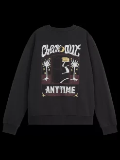 Clearance FRONT BACK FESTIVE ARTWORK RELAXED FIT SWEATSHIRT Women Sweatshirts & Hoodies