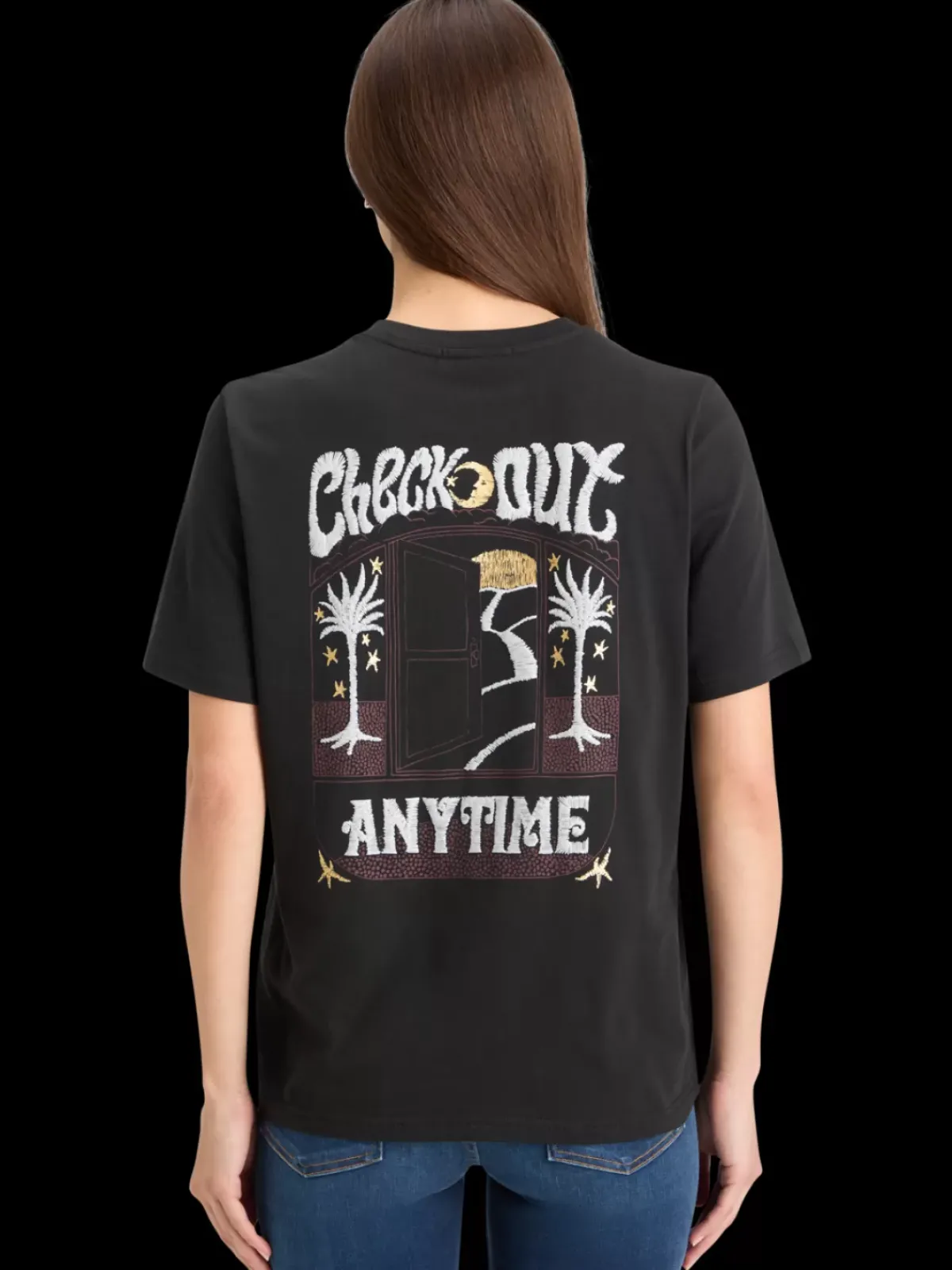 Online FRONT BACK FESTIVE ARTWORK RELAXED FIT T-SHIRT Women Tops & T-shirts