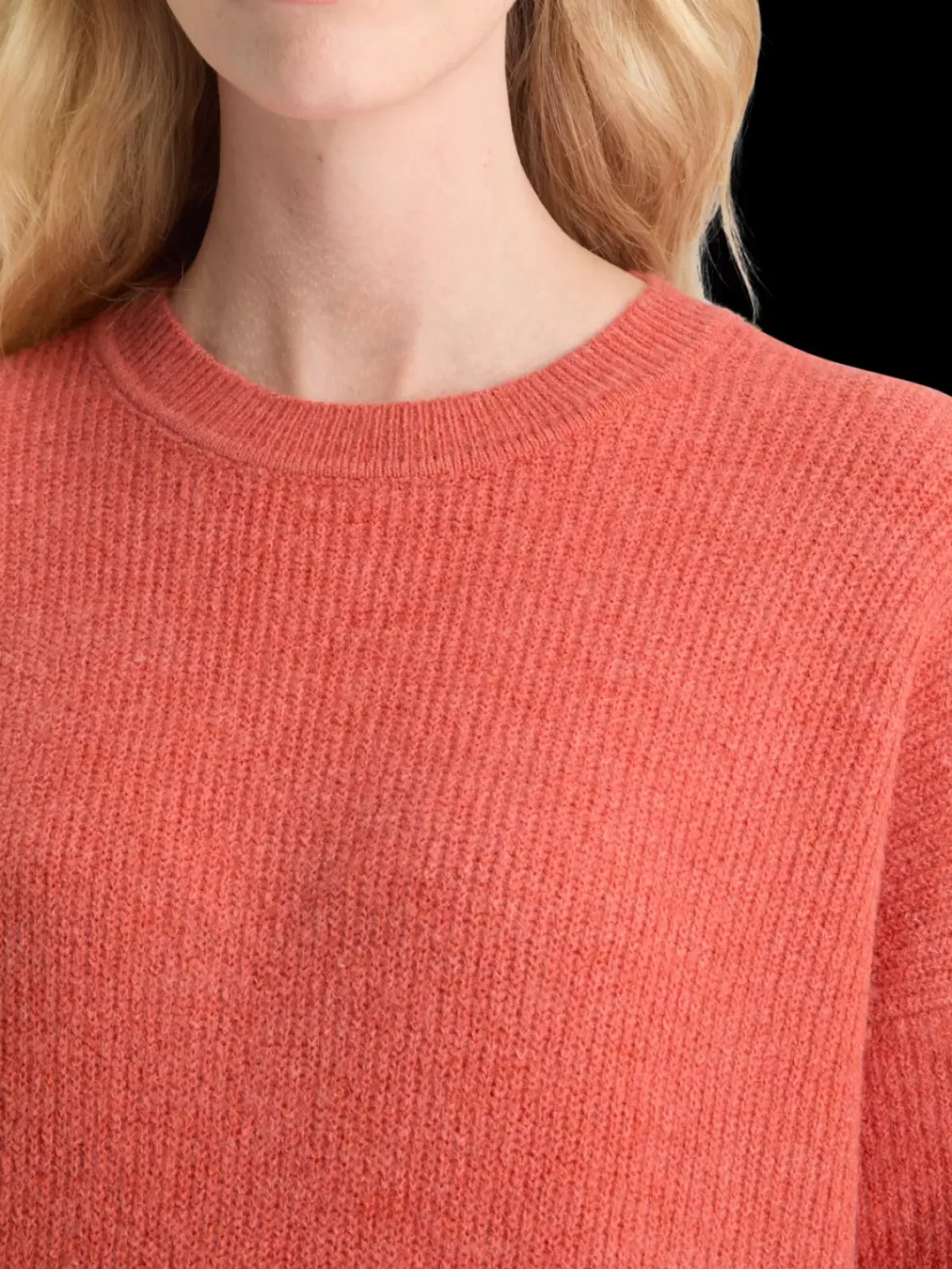 Sale Fuzzy crew neck pullover Women Knitwear