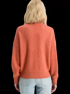 Sale Fuzzy crew neck pullover Women Knitwear