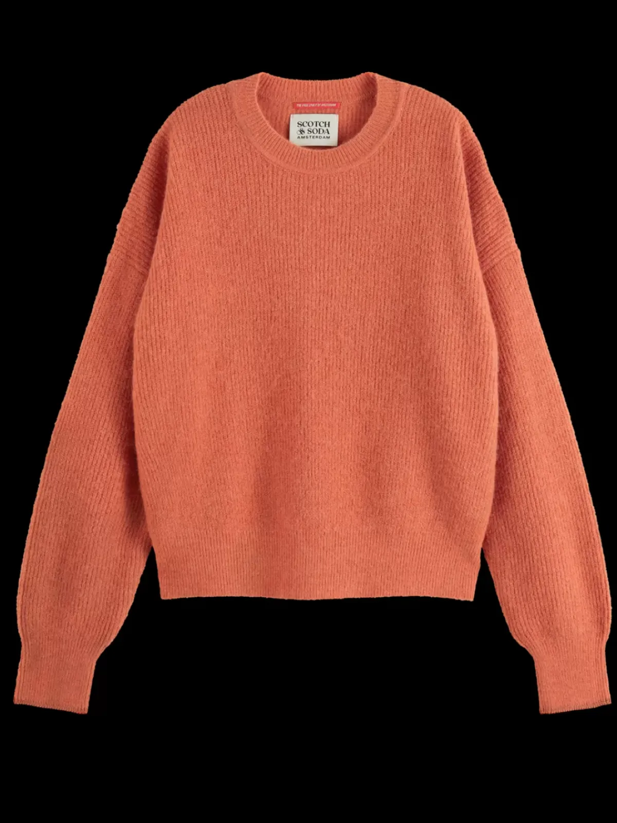 Sale Fuzzy crew neck pullover Women Knitwear
